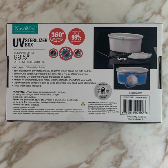 Nuvomed UV Sterilizer Box - NWT! - New in box! - Picture 2 of 6